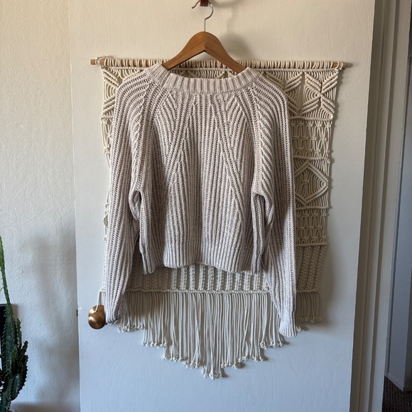 Curator organic cotton sweater in biscuit - Picture 3 of 4